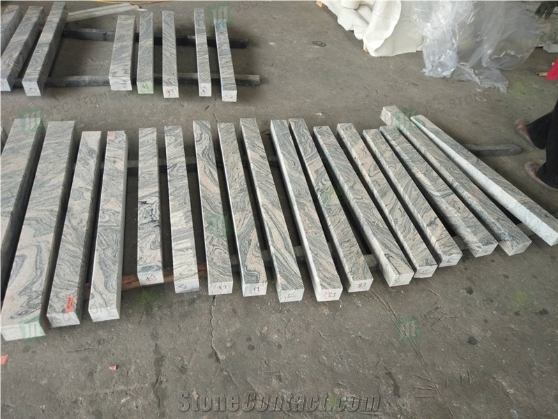 China Juparana Grey Granite Floor Tiles Wave Granite