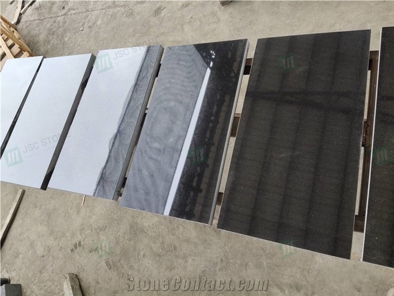 Hebei Black Granite Floor Cladding Wall Covering Tiles