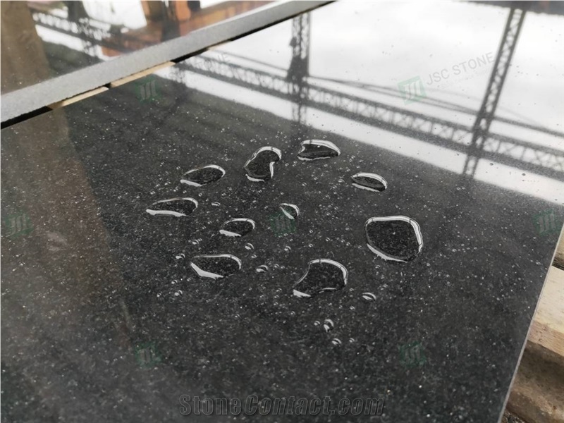 Hebei Black Granite Floor Cladding Wall Covering Tiles