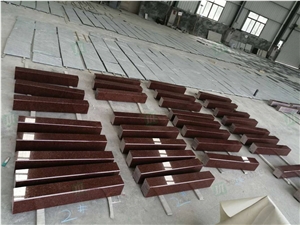 India Imperial Red Granite Kerbstone Walk Way Paving Stone