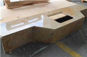 Kashmir Gold Granite Countertops & Vanity Tops for Hotel Dec