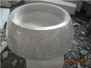 Natural Stone China Granite Flowerpot with Customized Design