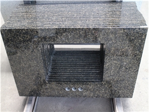Natural Stone Granite Verde Ubatuba Customized Vanity Tops