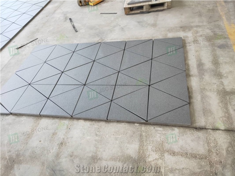 New Zimbabwe Black Granite Triangle Shape Floor & Wall Tile
