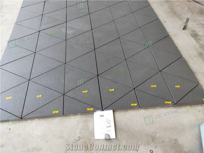 New Zimbabwe Black Granite Triangle Shape Floor & Wall Tile