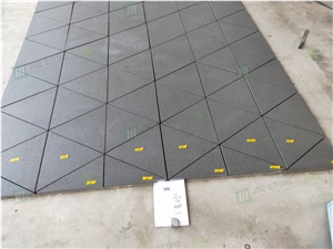 New Zimbabwe Black Granite Triangle Shape Floor & Wall Tile