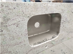 River White Granite Customized Kitchen Countertops for Hotel