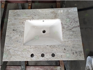 River White Granite Customized Kitchen Countertops for Hotel