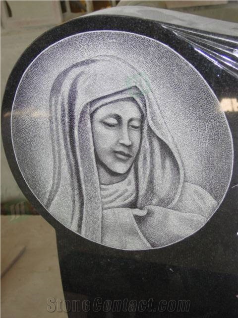 Shadow Carving Granite Headstone Memorials Monument