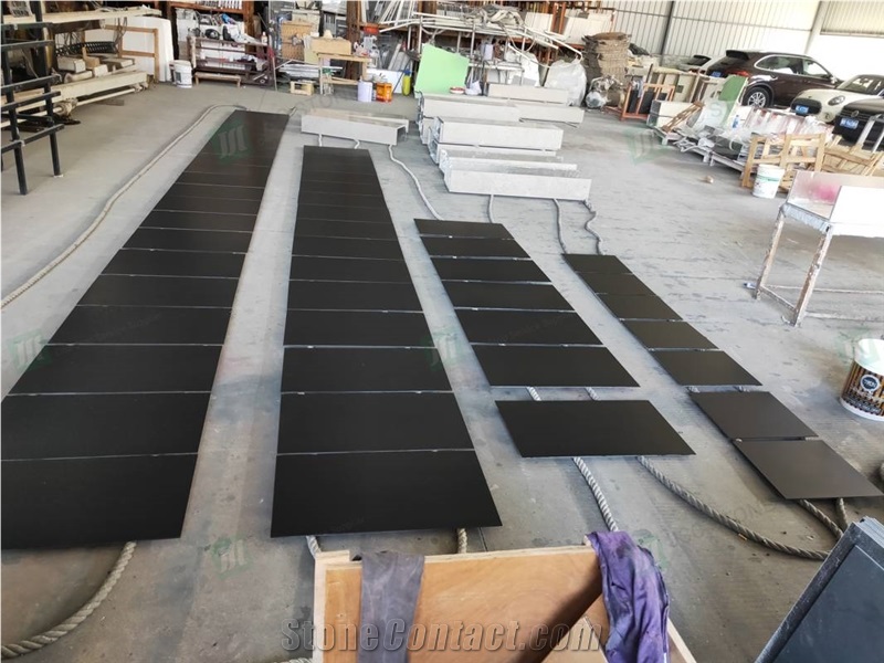 Shanxi Black Granite Composite Tile Floor Covering
