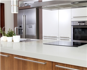 Elsa Quartz Slabs, White Quartz Slabs