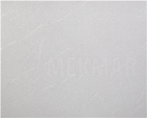 Truva Grey Quartz Slab, Grey Quartz Stone Slabs