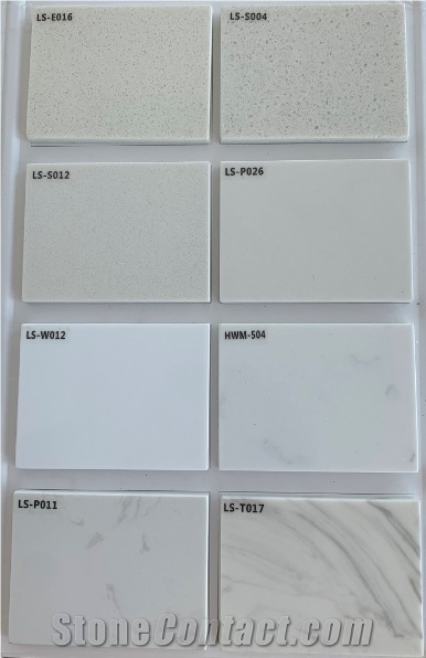 Super White Artificial Marble Engineered Stone Slabs