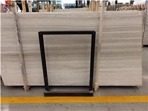 Crystal White Wood Vein Marble Tiles Slabs Wall Tiles