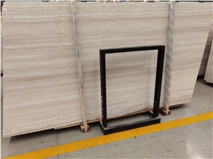 Crystal White Wood Vein Marble Tiles Slabs Wall Tiles