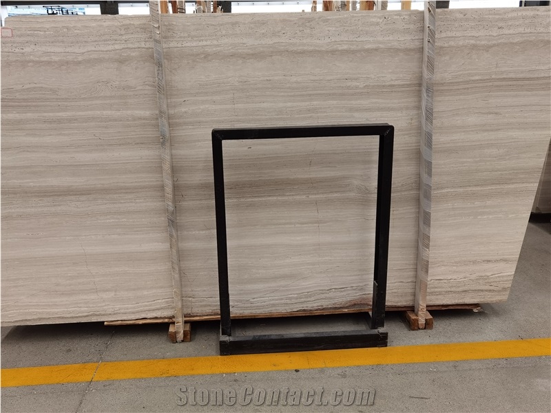 Crystal White Wood Vein Marble Tiles Slabs Wall Tiles