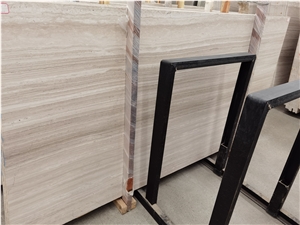 Crystal White Wood Vein Marble Tiles Slabs Wall Tiles