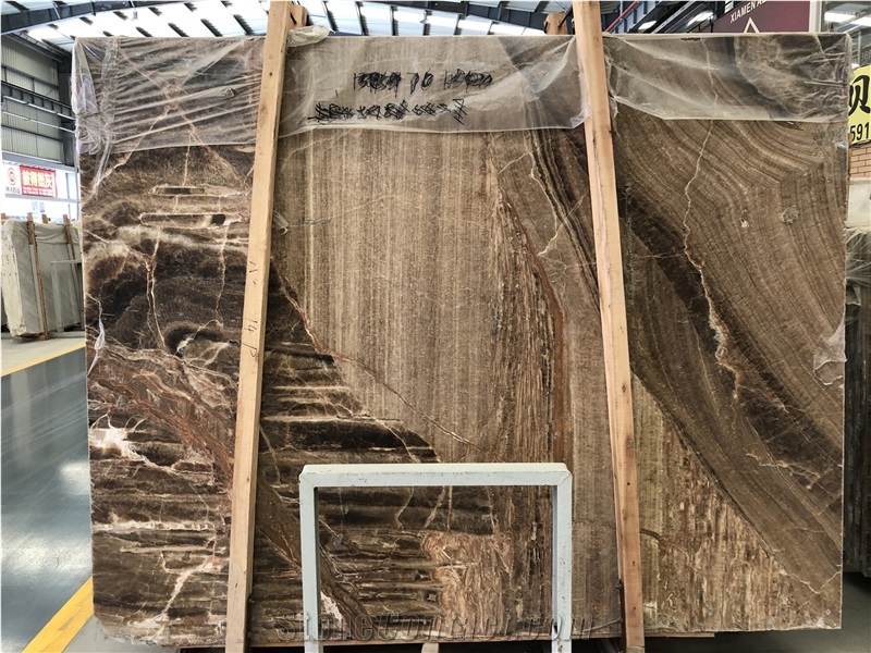 China Golden Brown Classic Onyx Covering Slabs