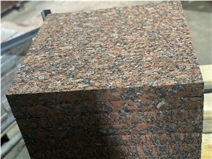 Red Granite Plates, Rosso Santiago Granite Paving Tiles