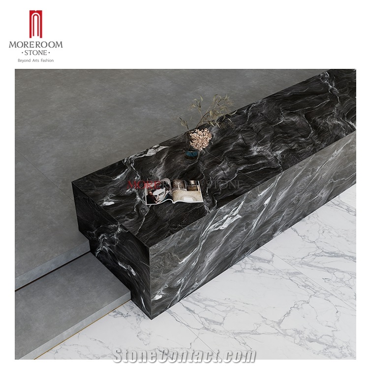 Big Size China Style Black Marble Kitchen Countertop