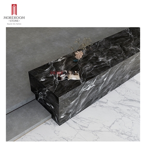Big Size China Style Black Marble Kitchen Countertop