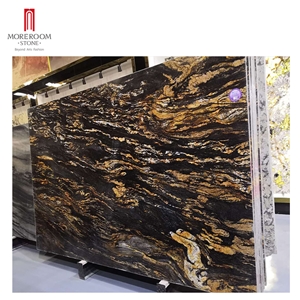 Black Galaxy marble Stone Tile for Kitchen Countertop