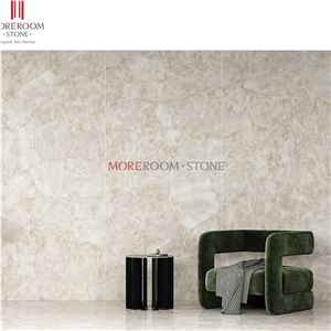 China Factory White Sintered Stone Of Background Wall