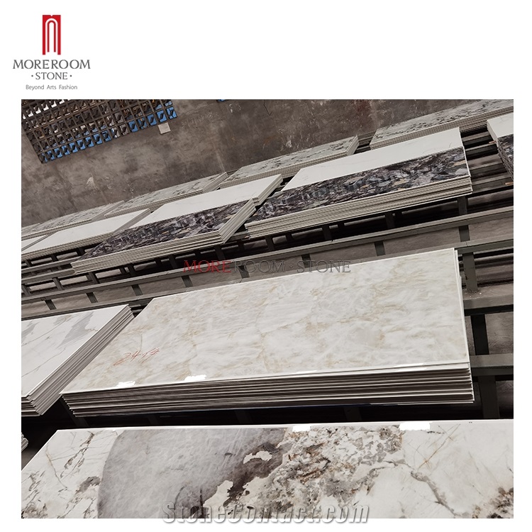 China Factory White Sintered Stone Of Background Wall