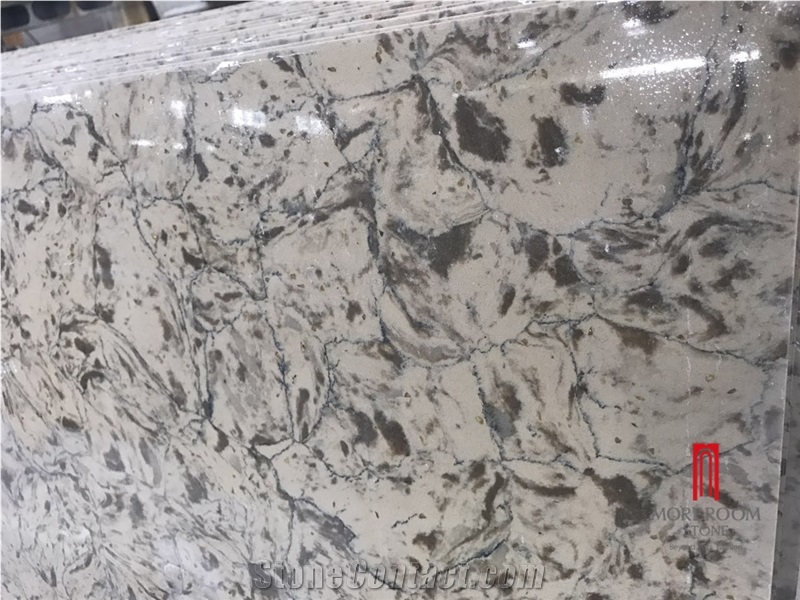Custom Engineered Quartz Stone Table Top