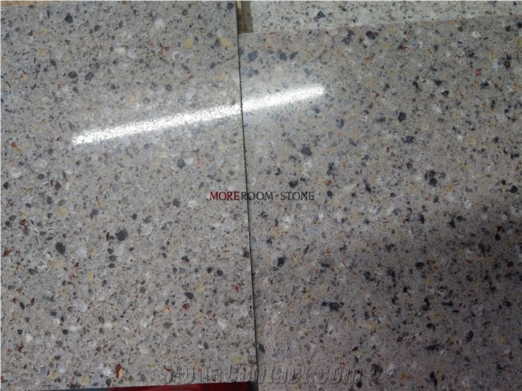 Grey Odm Granite Quartz Stone Slabs Floor Tile