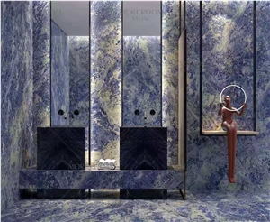 Luxury Sodalite Blue 1200*2600Mm Sintered Stone