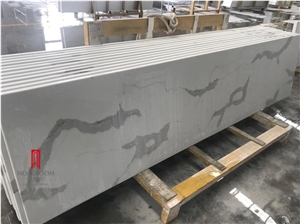 Marble Look Quartz Kitchen Top