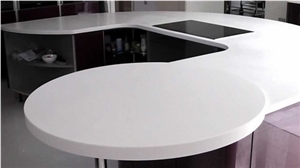 Pure White Corians Acrylic Solid Surface Slab