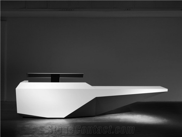 Pure White Corians Acrylic Solid Surface Slab