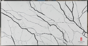 White Quartz Stone Slabs For Kitchen Countertop