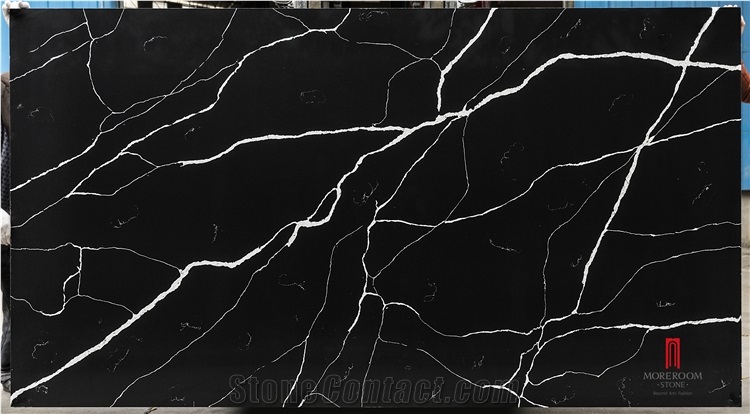 White Quartz Stone Slabs For Kitchen Countertop