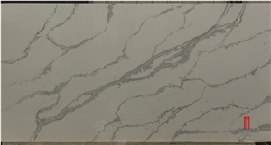 White Quartz Stone Slabs For Kitchen Countertop