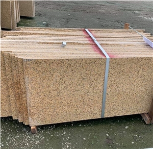 Customised Size Yellow Golden Granite Polished Tile Slab