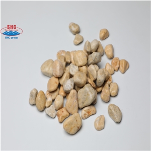 Polished Natural Yellow Pebble Stone, Gravel Stone