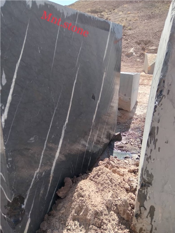 Imperial Black Marble Blocks, Sea Wave Black Marble Block