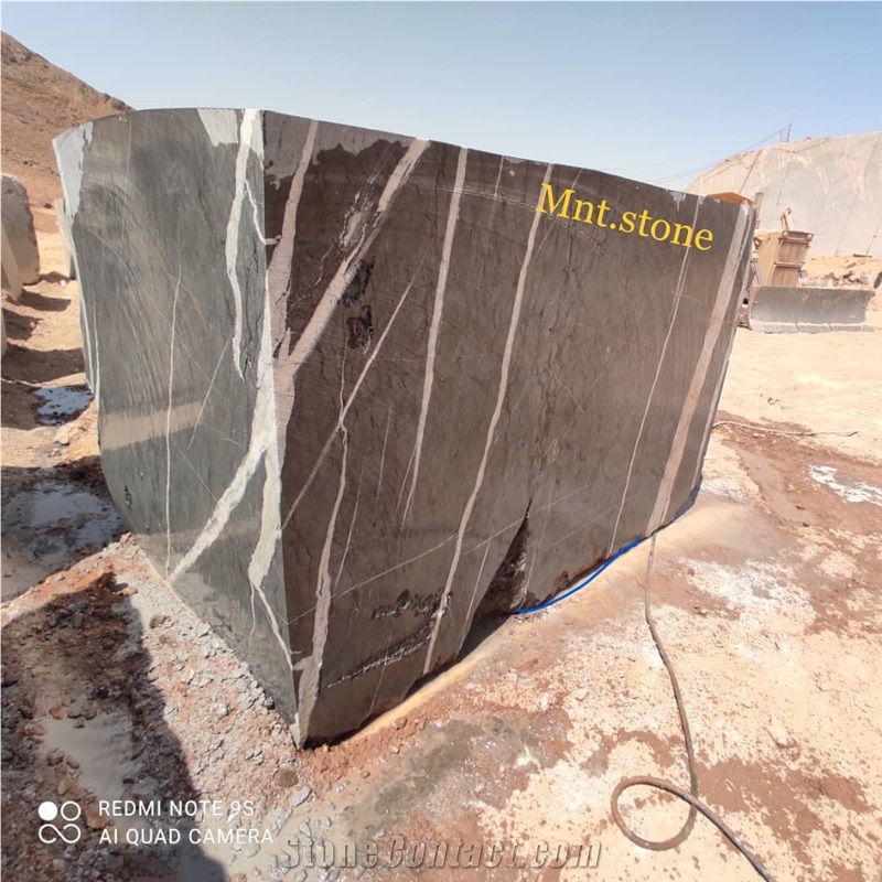 Imperial Black Marble Blocks, Sea Wave Black Marble Block