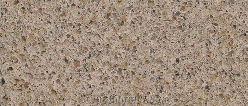 Brown Monochrome Quartz Slabs Quartz Tiles