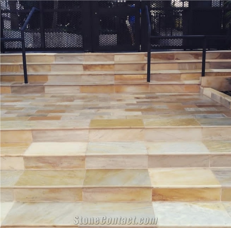 Ladrilho Serrado Quartzite Stones Walkway Pavers, Patio Pavers