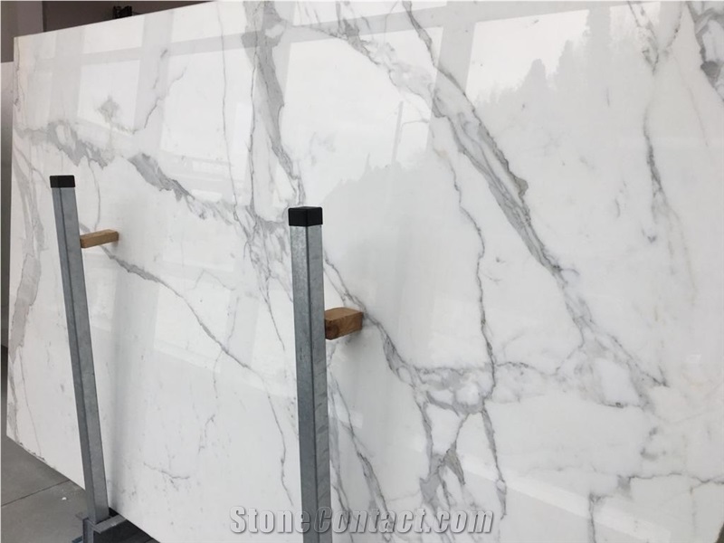 Calacatta Gold Marble Slab, Italy White Marble