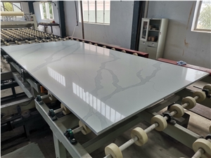 K8803 Calacatta Quartz Stone Slabs for Countertops