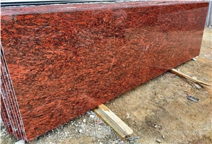 Red Multicolor Granite Slabs