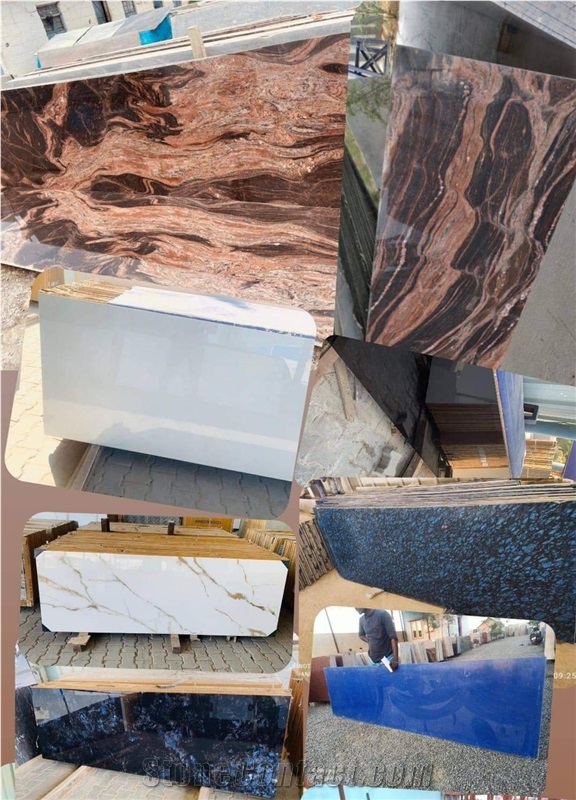 Red Multicolor Granite Slabs