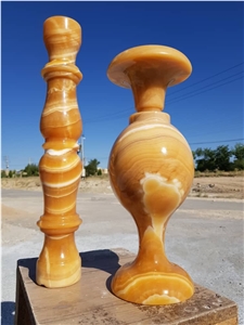 Orange Onyx Balustrades (100 Pure Onyx )