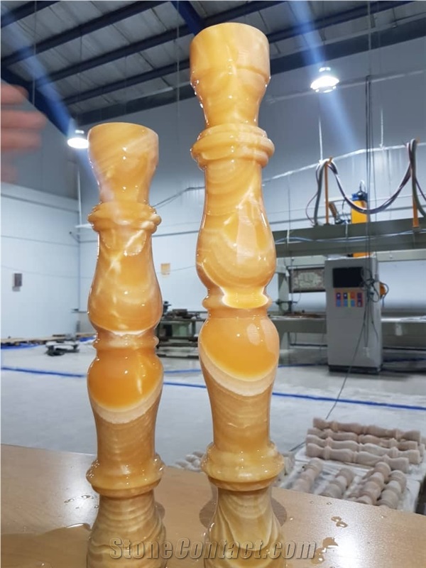 Orange Onyx Balustrades (100 Pure Onyx )