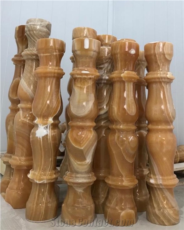 Orange Onyx Balustrades (100 Pure Onyx )